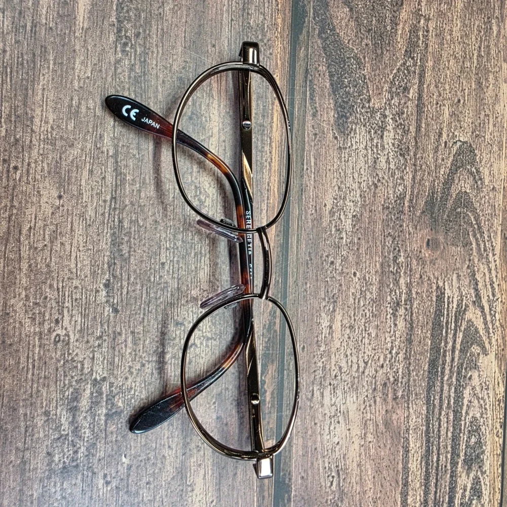 Serengeti 6414 Bronze Oval Eyeglasses Frames Japan Tortoise 90s Vintage Style